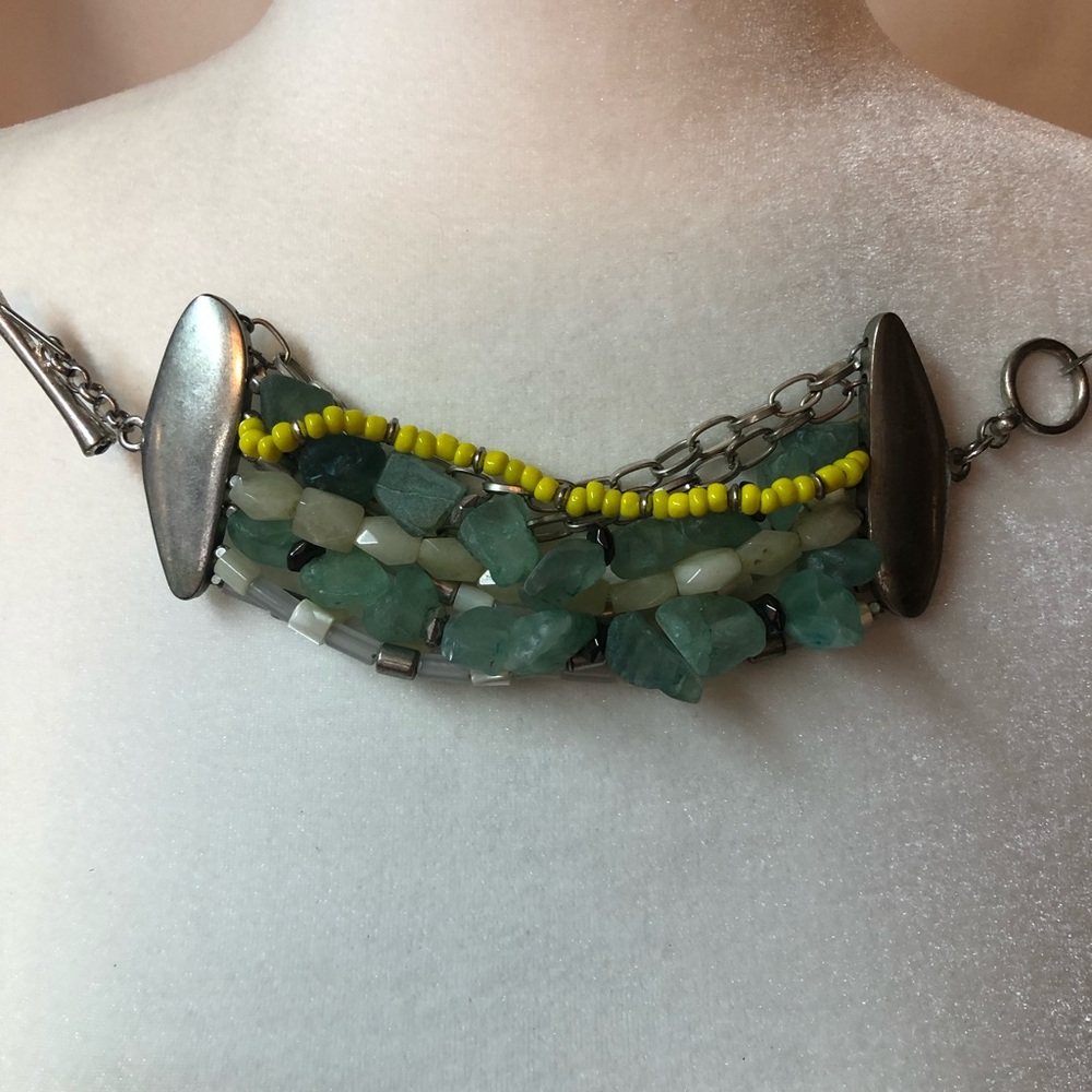 Kenneth Cole NY  sea glass multi strand bracelet